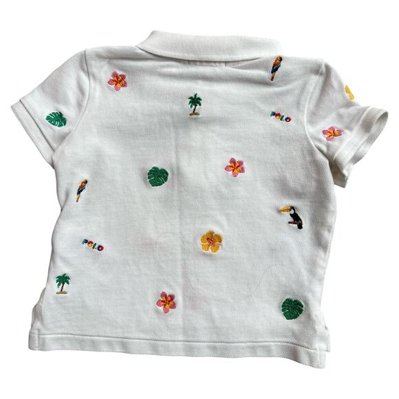 Polo Ralph Lauren Tropical Vacation Mode 100% Cotton Polo Kids Sz 3/3T - Picture 4 of 5